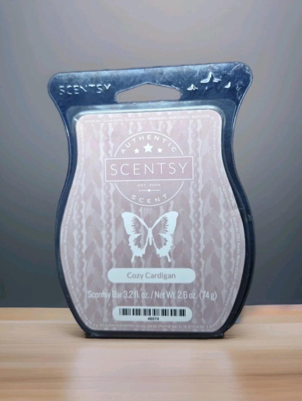 New Scentsy Bar Wax Melt 3.2 Fl Oz Home Fragrance COZY CARDIGAN